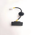 Black plastic rear trunk door release button with plug for Kia Rio tailgate switch replacement