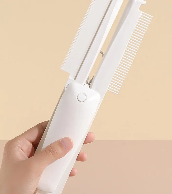 Pet grooming brush with ergonomic handle for cats and dogs with massage epilator function