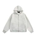 Solid colour cotton cardigan coat with back bag detail in loose fit