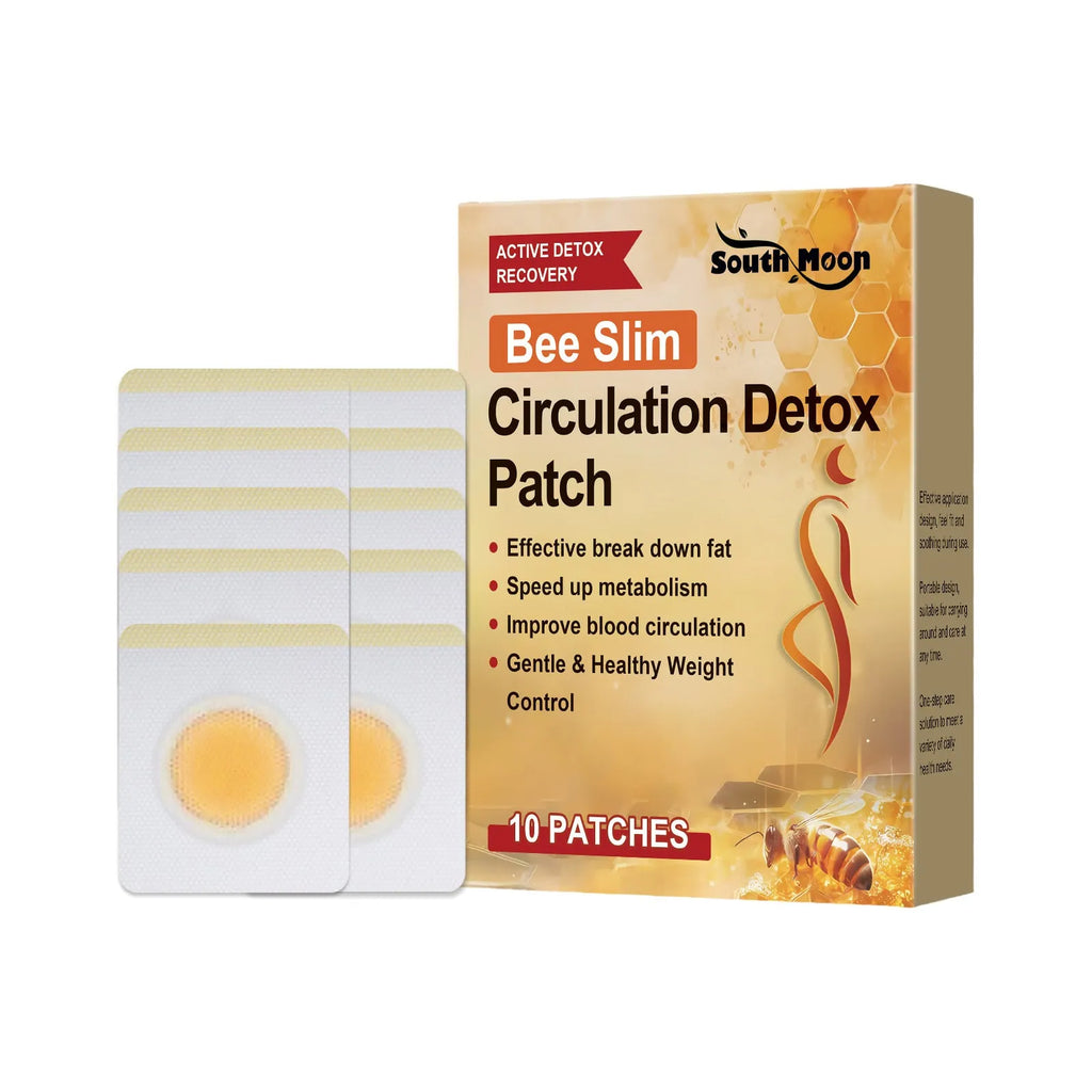 Pack of 10 herbal body shaping navel patches with bee venom and argy wormwood formula