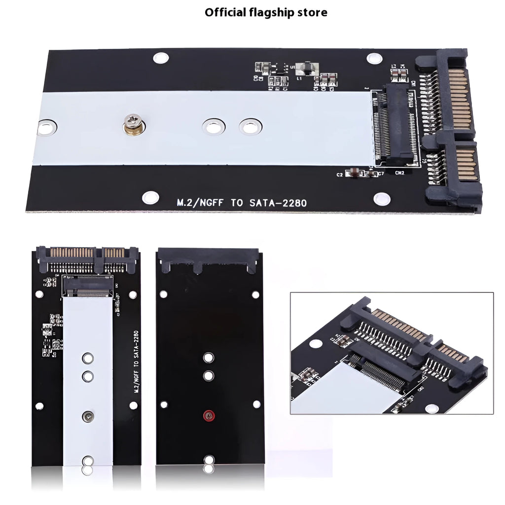 mSATA / M.2 NGFF to SATA3.0 adapter card with USB3.0 interface, one adapter card