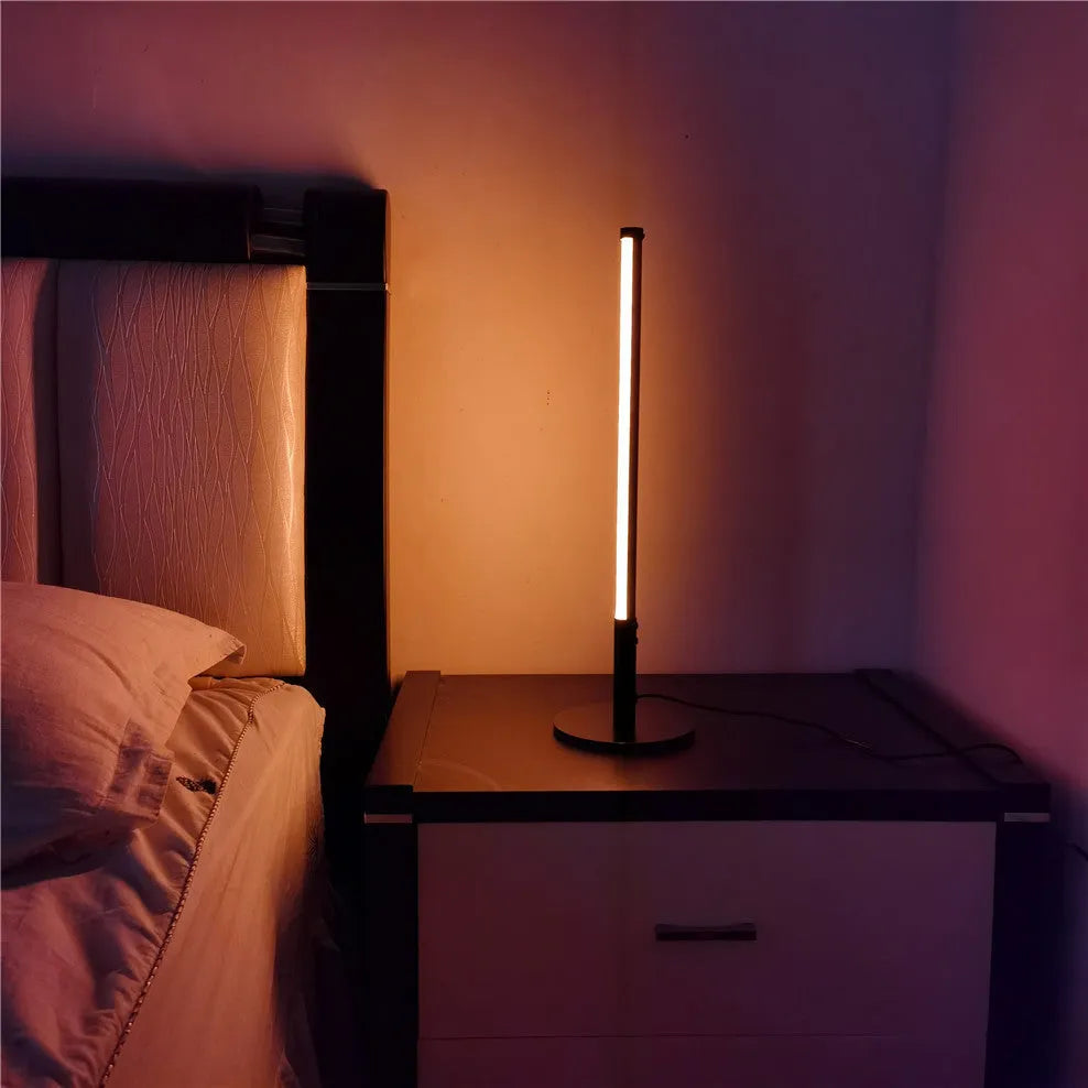 Retro decorative aluminium alloy atmosphere lamp with warm light and RGB colour modes