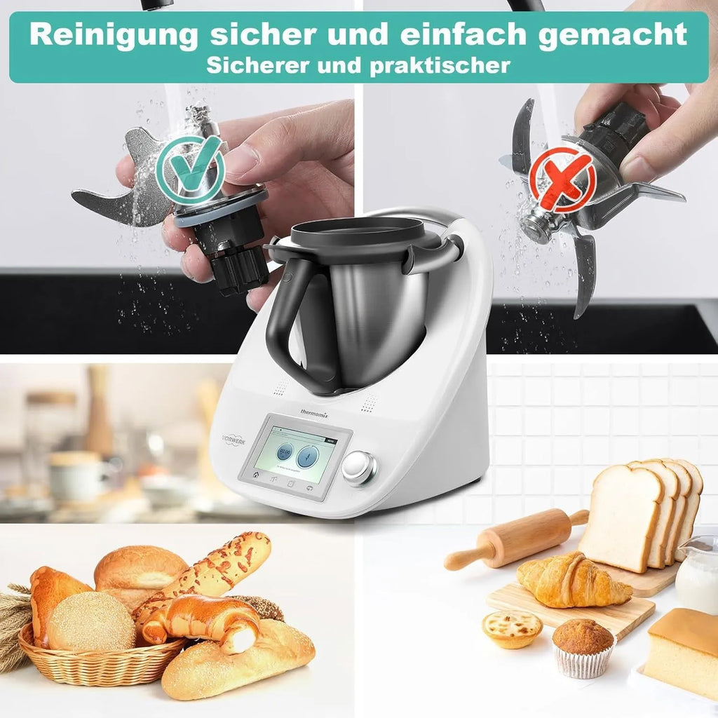 Ceramic dough knife replacement accessory for Thermomix TM6 and TM5 kitchen machines