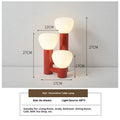 Creative mushroom table lamp in black with wrought iron frame and glass shade, three-colour dimming, 12W, Ra≥95 colour rendering