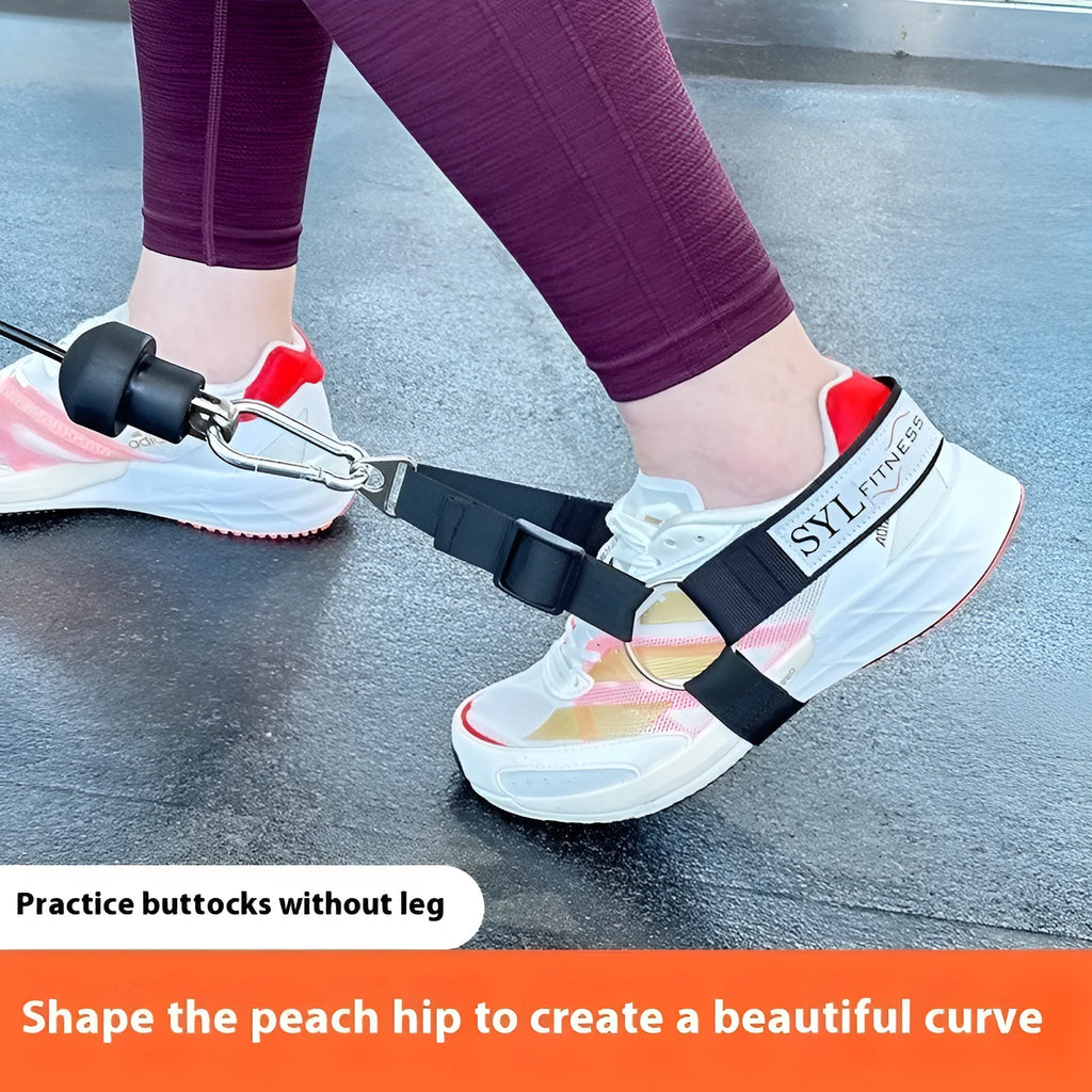 Gantry frame ankle buckle leg strength strap tension booties for suspension training accessories