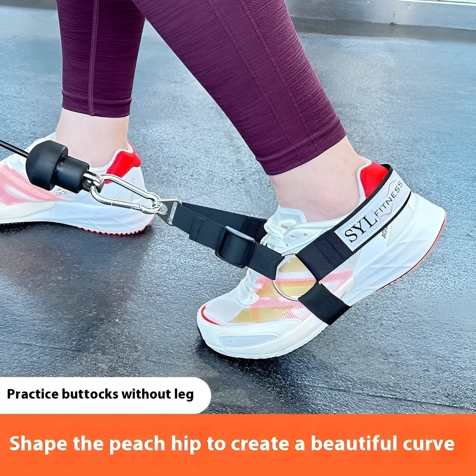 Gantry frame ankle buckle leg strength strap tension booties for suspension training accessories