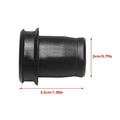 Black PVC car cigarette lighter dust plug for 12V socket protection.