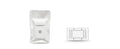 White Smart Purifier, 164 x 40 x 32 mm ABS body, with two filter elements