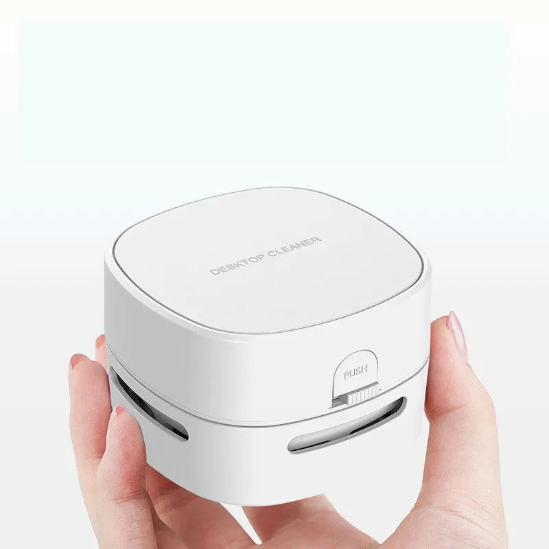 Wireless hand-held vacuum cleaner with acrylic panel, 5W, available in multiple colours on white background