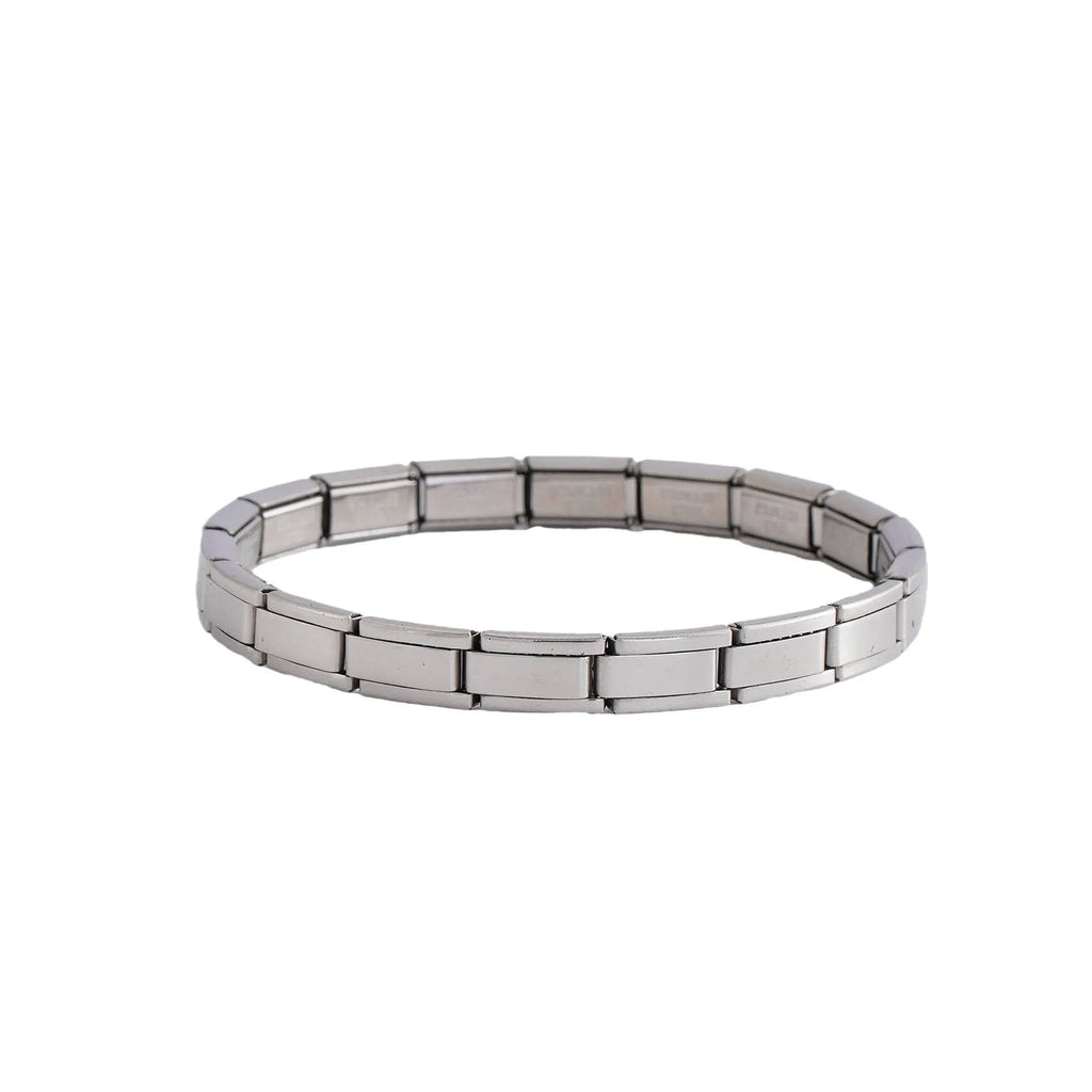 Geometric stainless steel bracelet unisex ring style in four colours steel full gold half gold edge gold