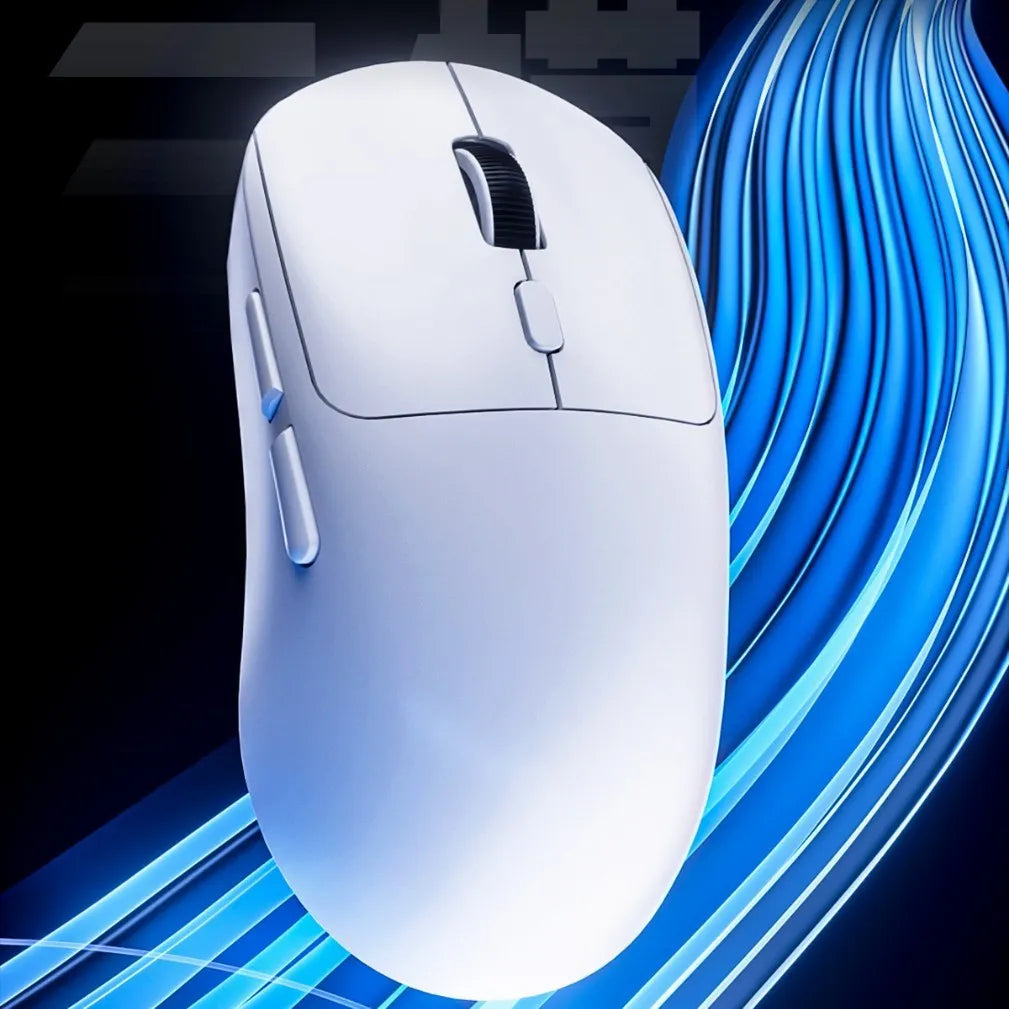 24g wireless gaming mouse, triple-mode wired 2.4G Bluetooth, 6400dpi, 112x60x38mm, black