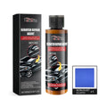 Beeswax car scratch repair kit showing 100ml PET bottle and 20x20cm microfibre cloth