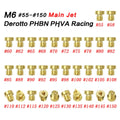 Brass M6 carburettor main jet nozzle for Derotto scooter PHBN and PHVA models