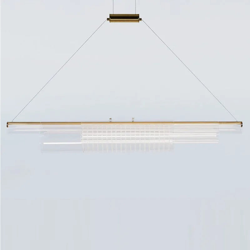 Glass pendant lamp with minimalist modern design for restaurant bar lighting