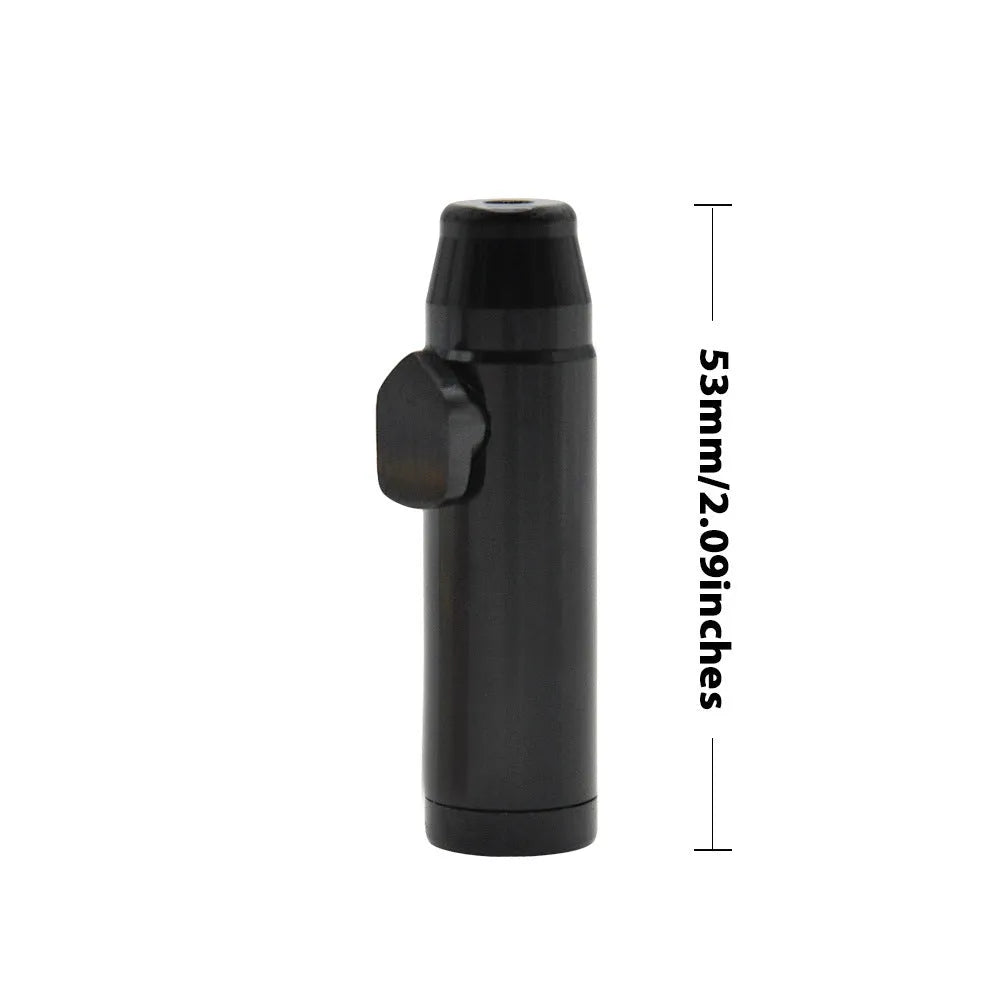 Aluminum cigarette holder metal pipe with flat head design in seven colour options