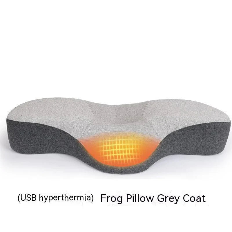 Premium memory foam pillow with contoured design for personalized neck support and spinal alignment