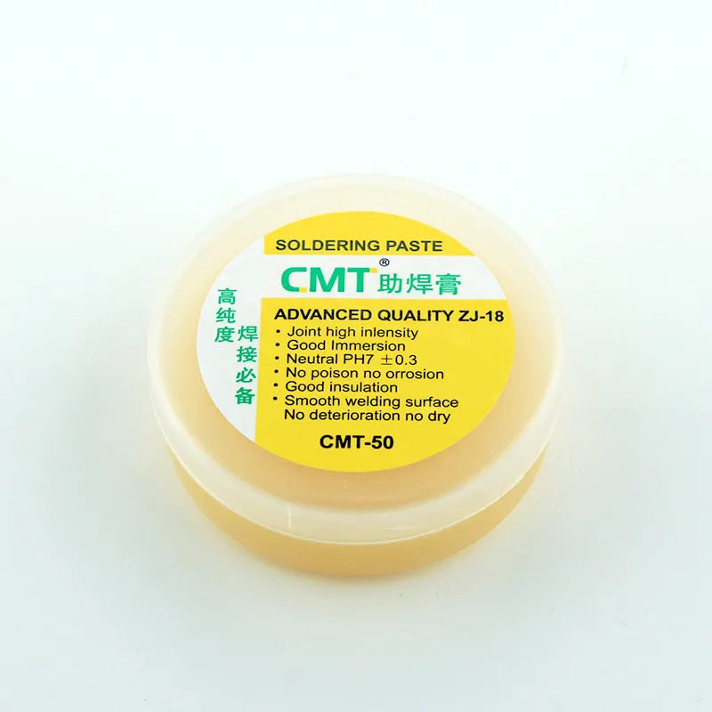 Rosin soldering flux paste in container for electric soldering iron welding