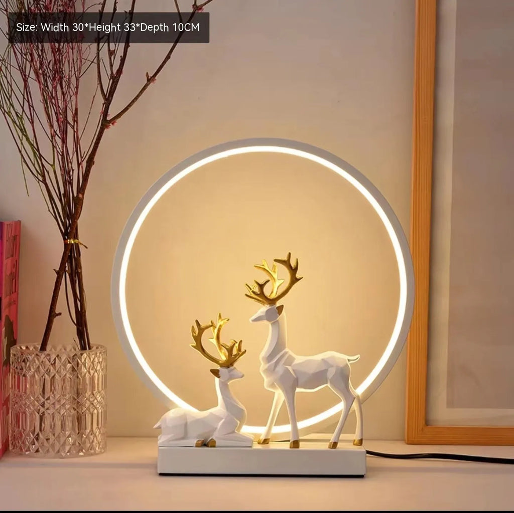 Modern simple style LED night light bride dowry lamp in noble gold finish