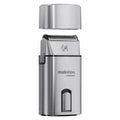 Silver household push light barber shop electric shaver with USB cable and stainless steel cutter head