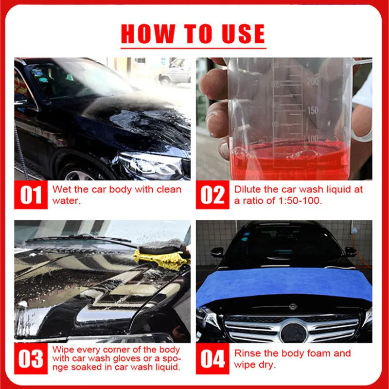 100ml bottle of super concentrated high-foam car paint decontamination cleaner