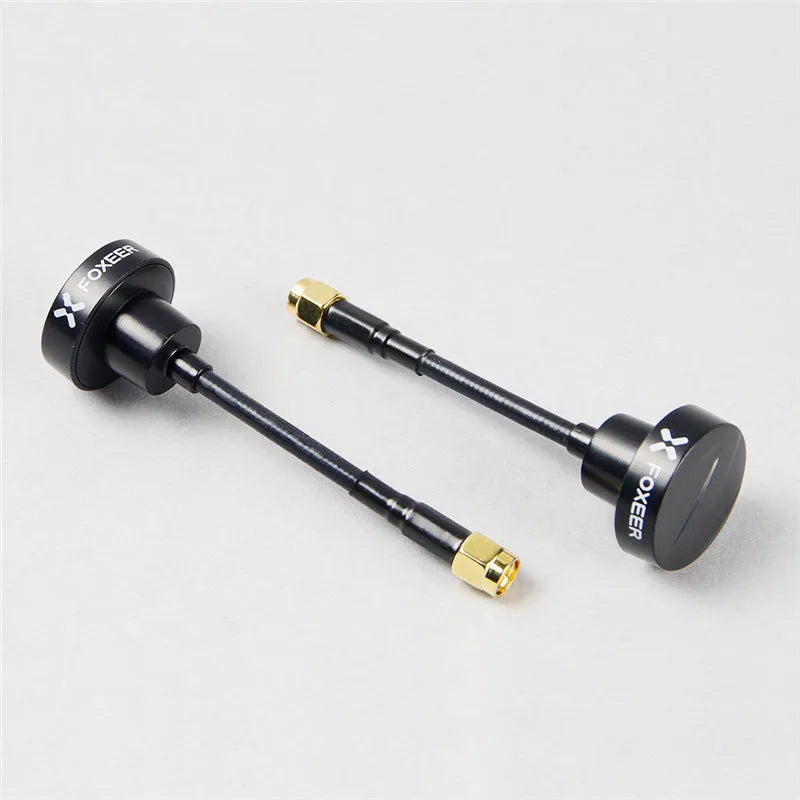 High gain 15cm lengthened omnidirectional metal antenna for crossing machine transceiver in black
