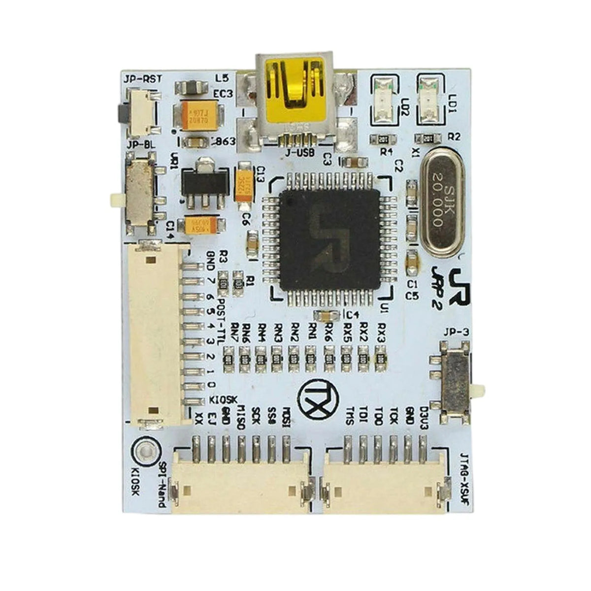 TX J-R Programmer V2 light blue programming tool with cables for QSB V3, XILINX CR JTAG, and Sonus 360