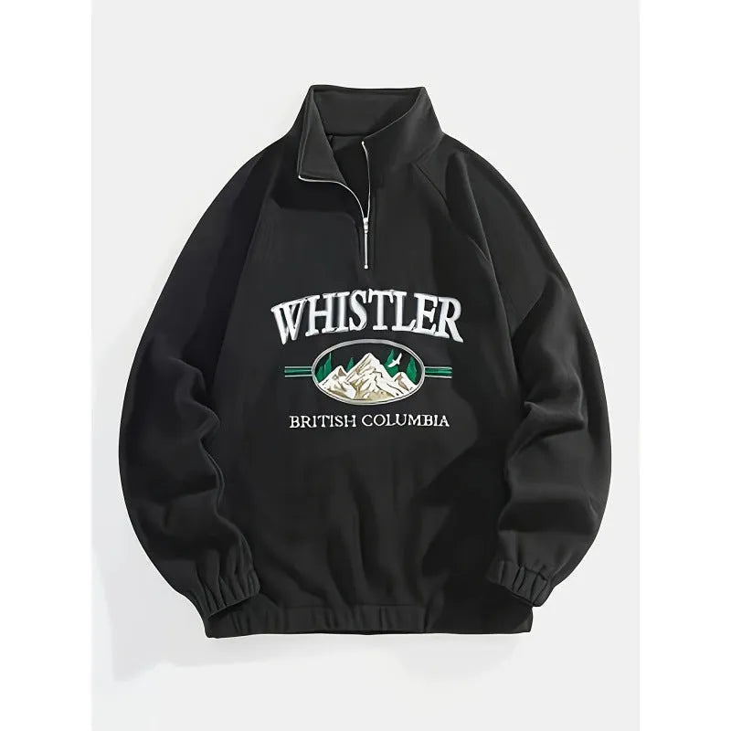 Men's plus size embroidered cardigan sweater in black or navy blue, long sleeve polyester knit, sizes XL to 6XL