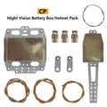 Nylon battery box helmet bag in army green with expandable storage for tactical helmet gear outdoor sports