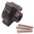 Black aluminum alloy exhaust valve adapter for Mercedes-Benz with three screws