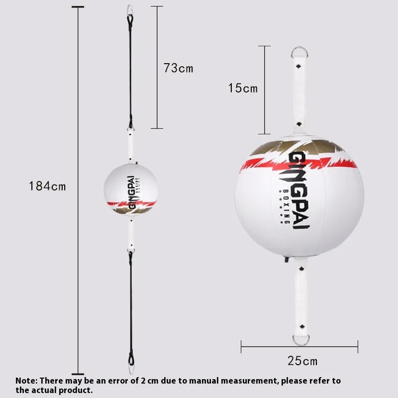 Hanging boxing speed ball training equipment in black, black and green, or white colour options