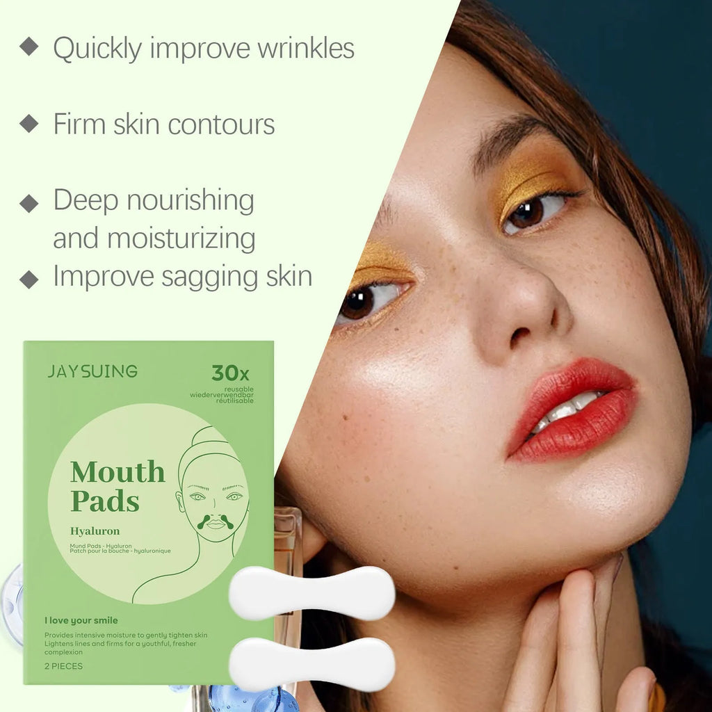 Two facial patches for skin firming with collagen and hyaluronic acid hydrogel formula
