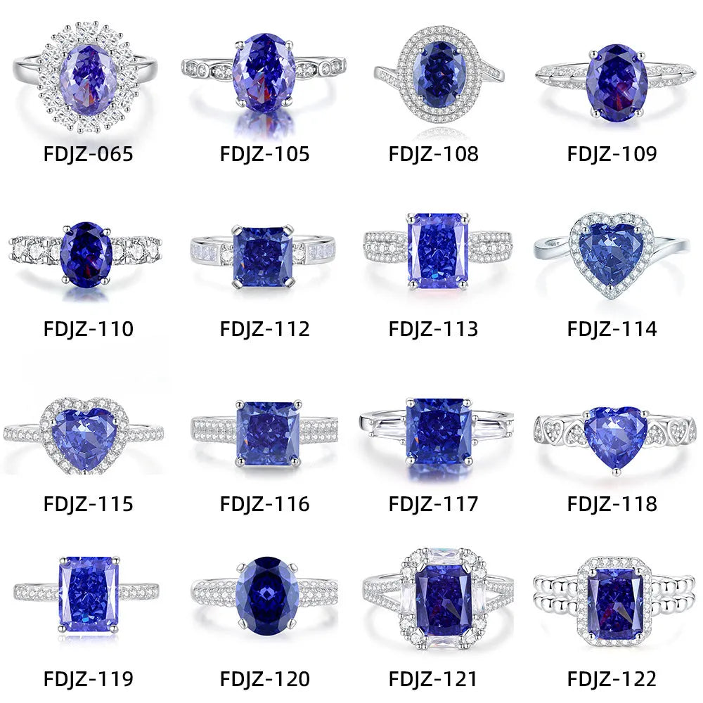 Heart-shaped sterling silver ring with a High Carbon Diamond and tan sang colour zircon stones.