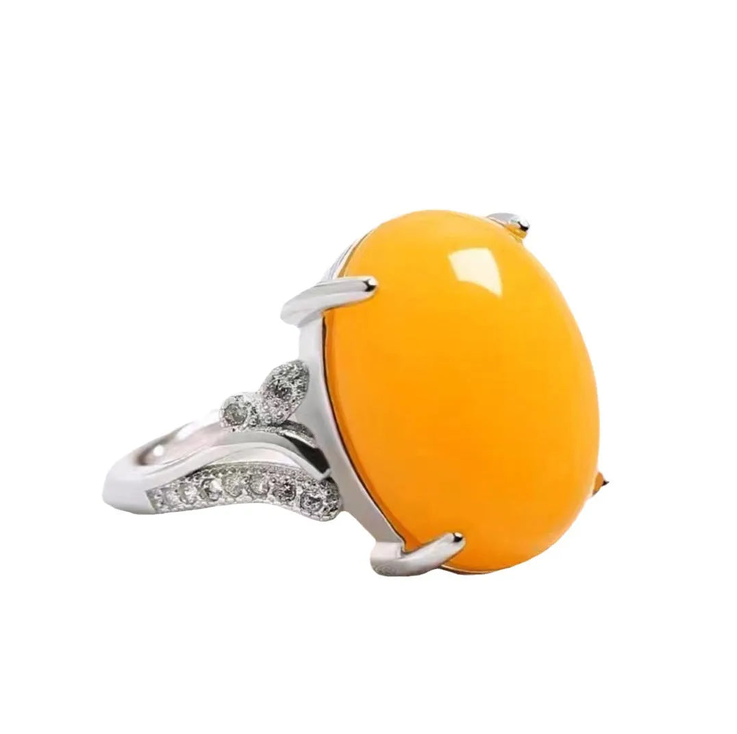 Women's adjustable ethnic sapphire ring with geometric styling in multiple colour options