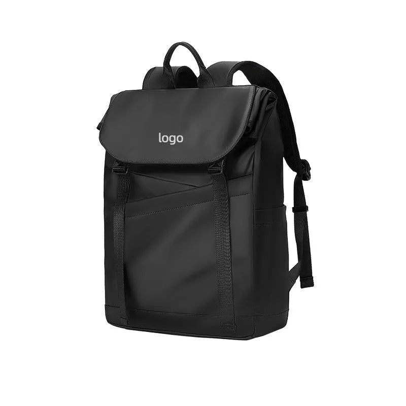 Men's solid colour Oxford cloth backpack with airpillow straps, 36-55L capacity, for business and leisure travel