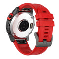 Jiaming Fenix7 compatible quick release silicone watchband in multiple colours on a white background.