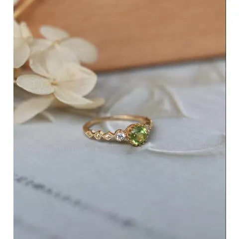 Japanese style geometric quadrilateral copper ring with retro artistic design