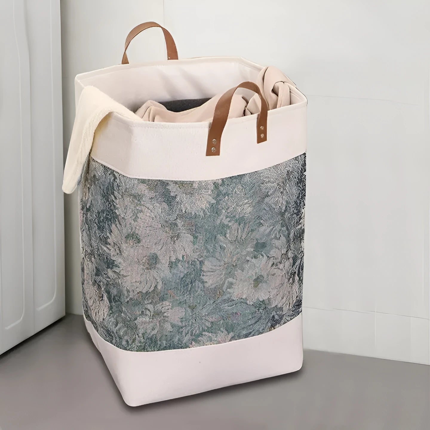 35x35x55cm fabric storage box in colourful bear design for clothes and home organisation