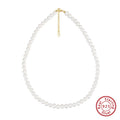 Women's adjustable sterling silver necklace with a single natural freshwater pearl pendant.