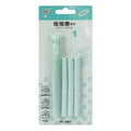 Blue push-type children's traceless eraser with simple rectangular design on a white background