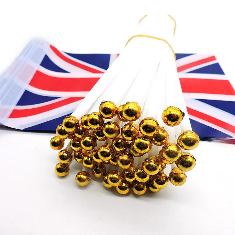 No 8 hand signal flag, polyester, 14 x 21cm, with 30cm plastic flagpole, picture colour