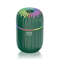 Mini animal-shaped USB aromatherapy humidifier in green, pink, or white colours.