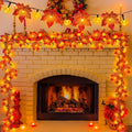 USB autumn Thanksgiving string lights in plastic, picture colour, casual ambience light for seasonal decor