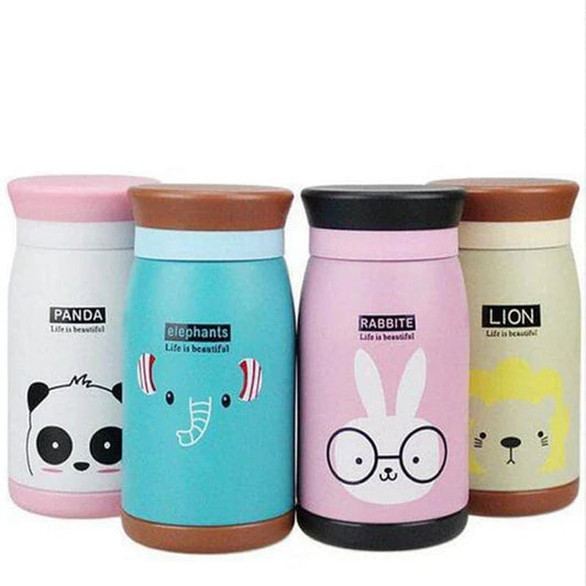 Stylish Kiwi-themed thermal mug with cartoon design and vacuum insulation for long-lasting temperature control