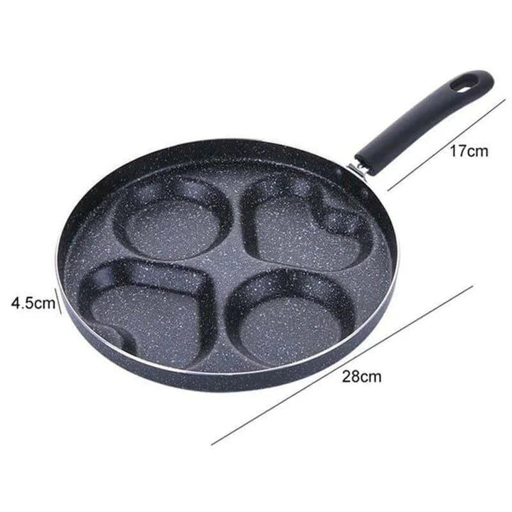 Versatile 4-in-1 Non-Stick Frying Pan Set with Aluminium Alloy Construction and Easy-Release Non-Stick Coating