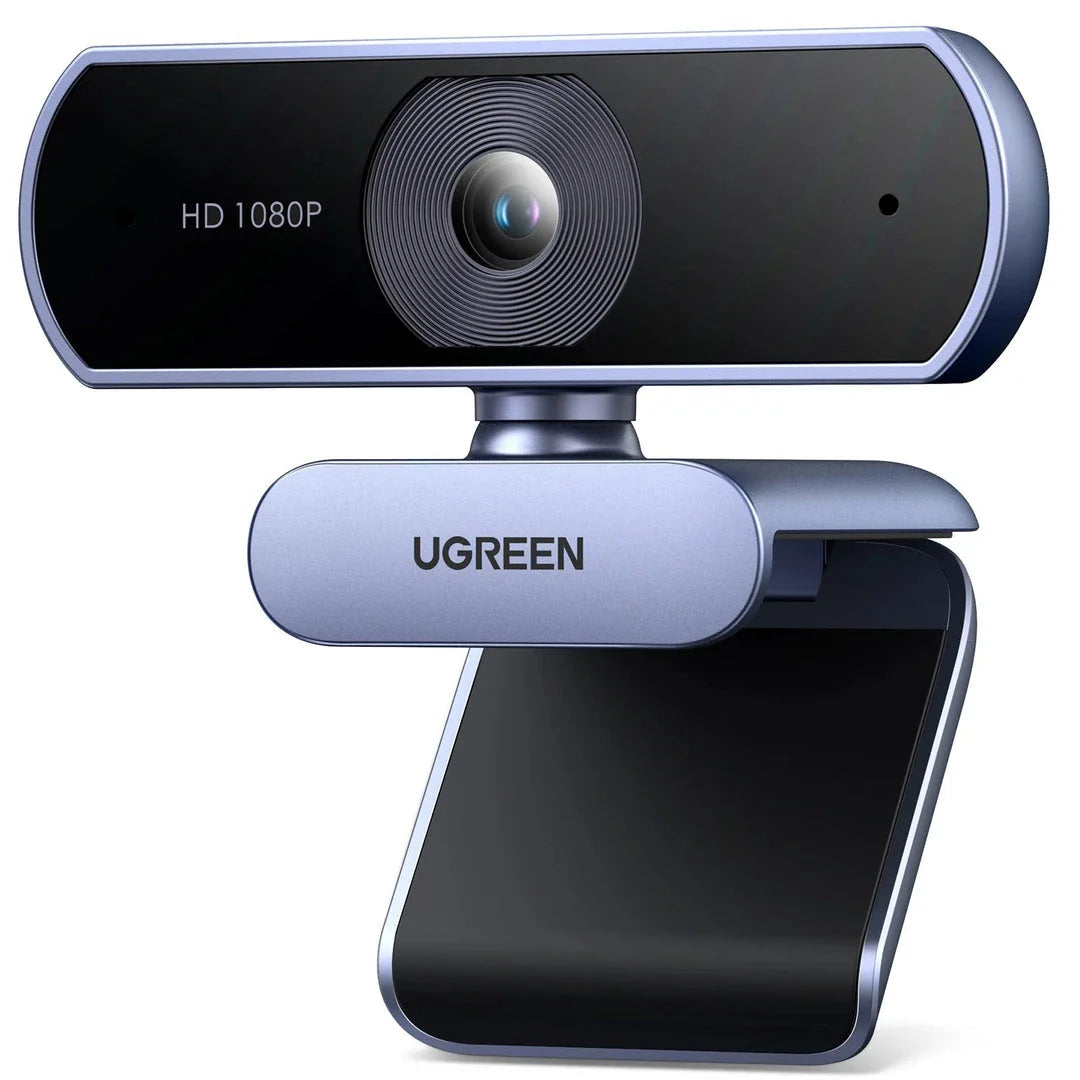 1080p HD mini webcam with dual omnidirectional microphones for crystal-clear video and audio in any setting