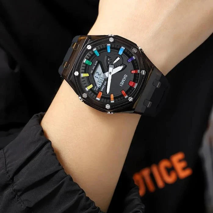 Ultimate Sports Waterproof Digital Watch with LED Light - Rugged yet stylish timepiece for the active Kiwi man