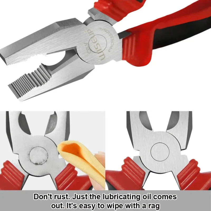 Versatile 3-piece pliers set made with premium chrome vanadium steel for durable and precise performance