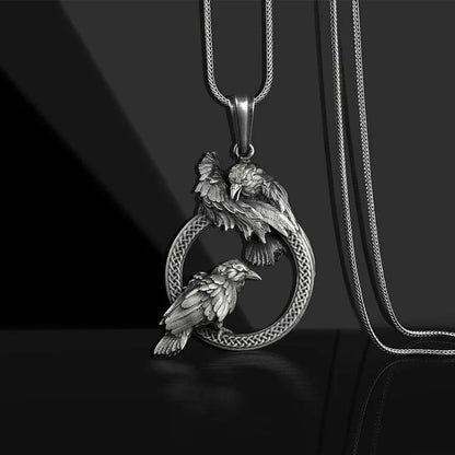 Premium titanium steel bird's nest pendant necklace with a sleek, polished finish, inspired by New Zealand's natural beauty