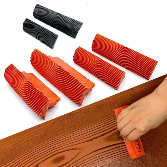 DIY Wood Grain Roller Set for Realistic Wood Texture Home Decor