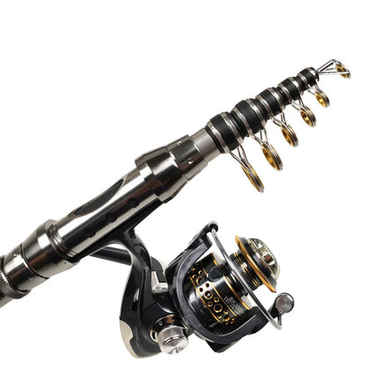 Ultra-short, telescopic sea fishing rod made of premium carbon fiber for Kiwi anglers